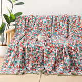 Floral Fiesta Cotton Blanket