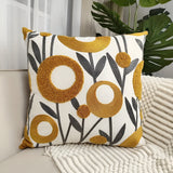 Floral Essence Embroidered Cushion Cover