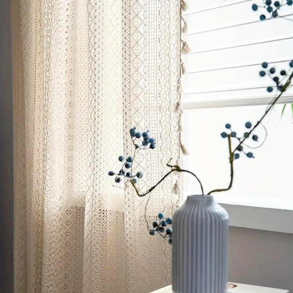 Chic Bohemian Crochet Curtain