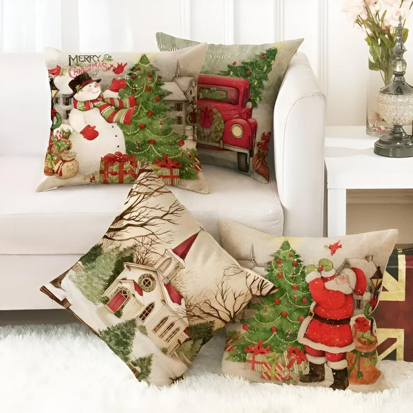 Christmas Cardinal Cushion Cover