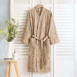 Featherlight Jacquard Cotton Bath Robe