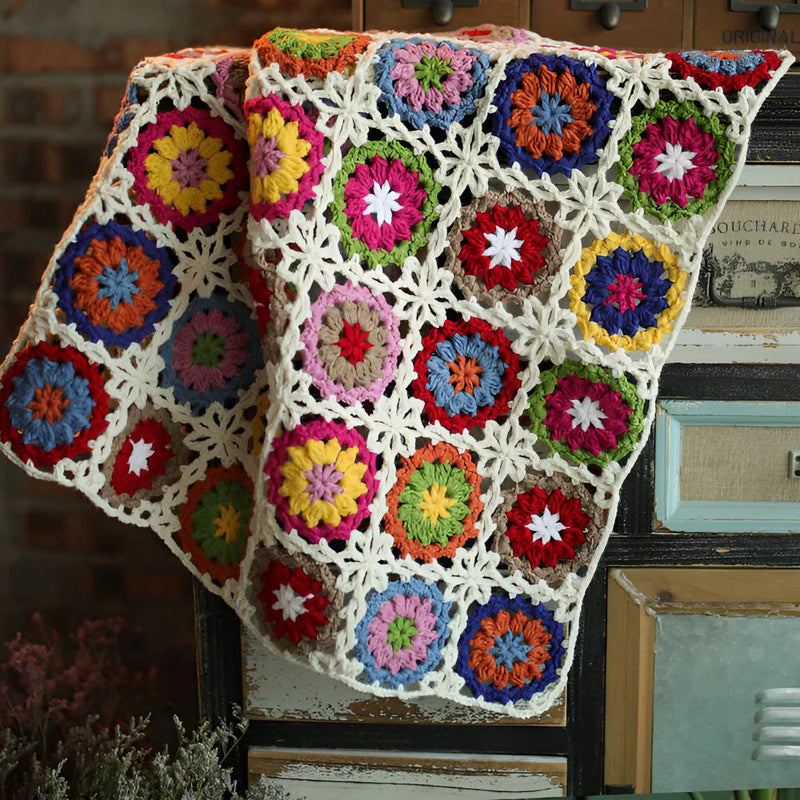 Blooming Crochet Flower Blanket