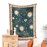 Sun Moon Stars Celestial Blanket