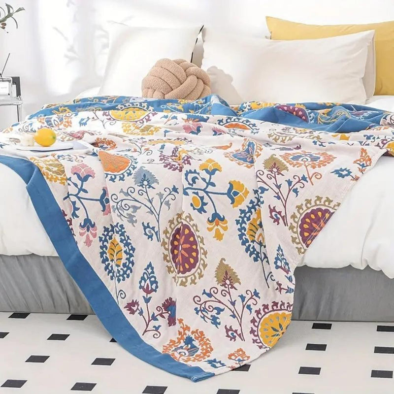 Breathable Cotton Gauze Coverlet