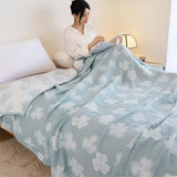 Four Clover Leaf Cotton Blanket