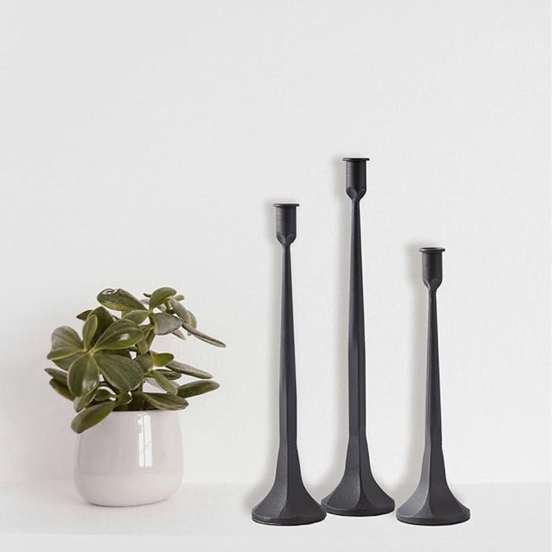 Iron Taper Candle Holder | 3pcs Set