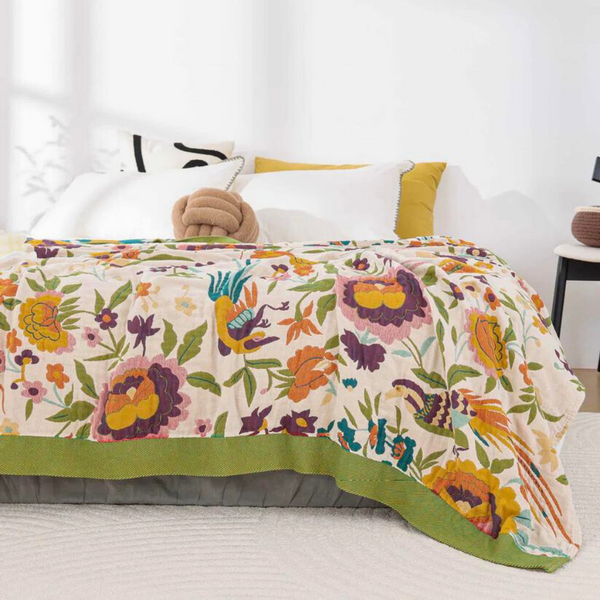 Soft Blossom Breeze Coverlet