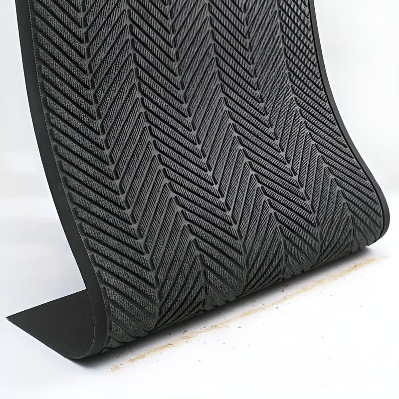 Chevron Ridges Non-Slip Door Mat