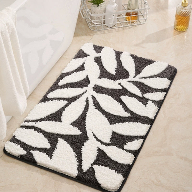 Zyphire Leaf Pattern Bath Mat