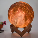 3D Colourful Moon Lamp