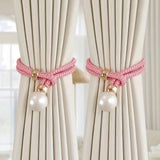 Lustrous Pearl Curtain Tie Back | 2 Pcs Set