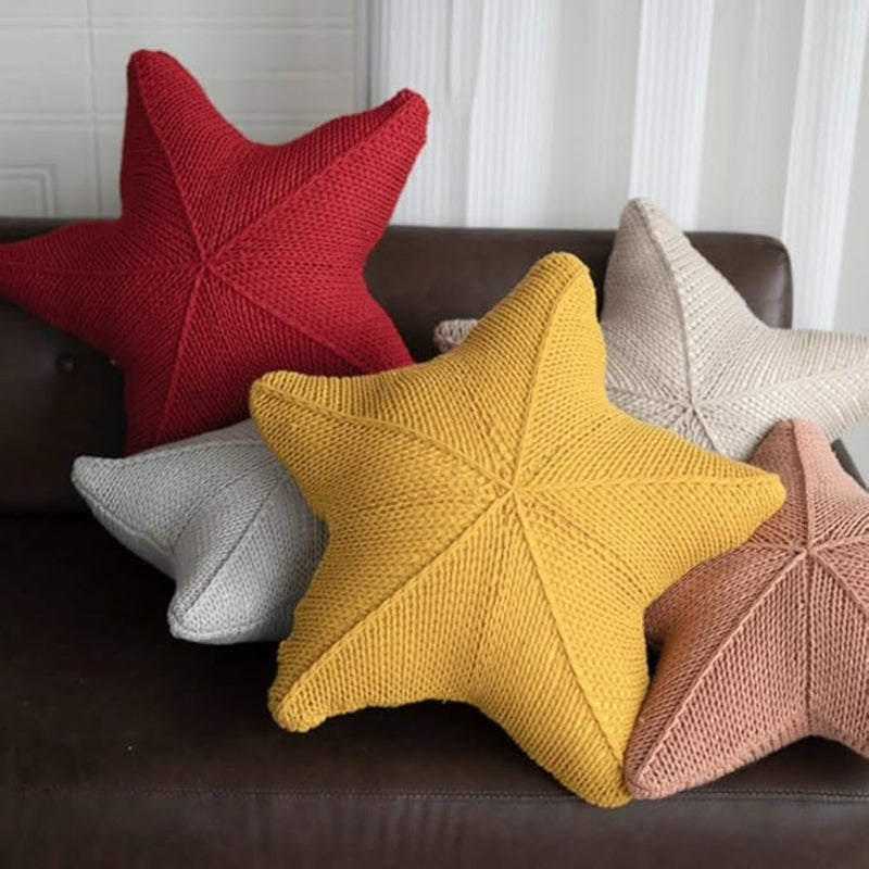 Starfish Hand-Knitted Cushion