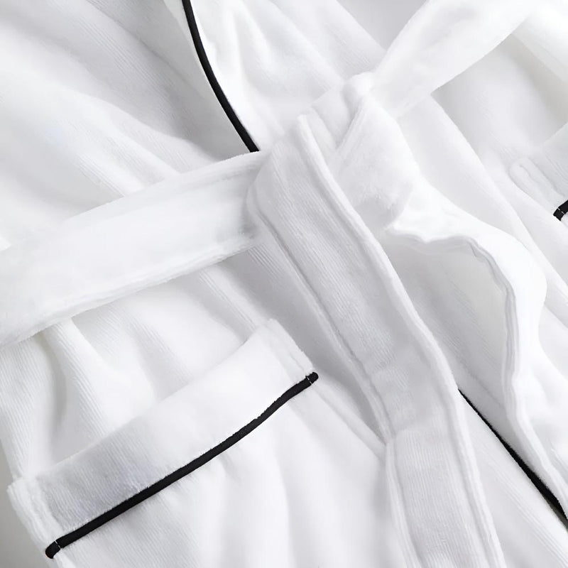 Summer Cotton Half Sleeves Bathrobe