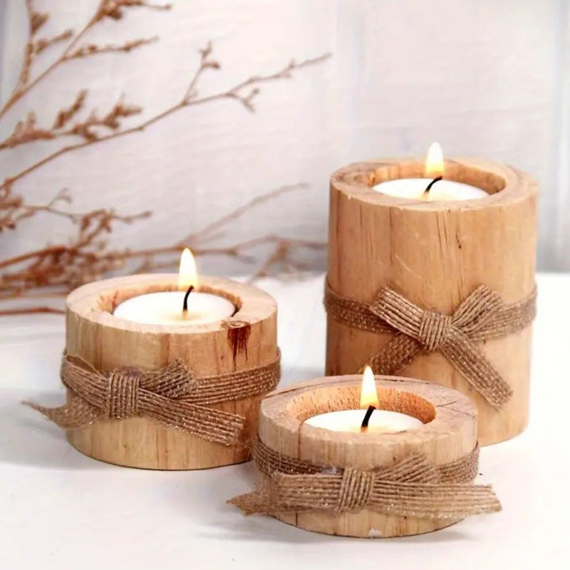 Bamboo Essence Candle Holders | 3 sets