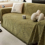 Frond Design Reversible Sofa Cover