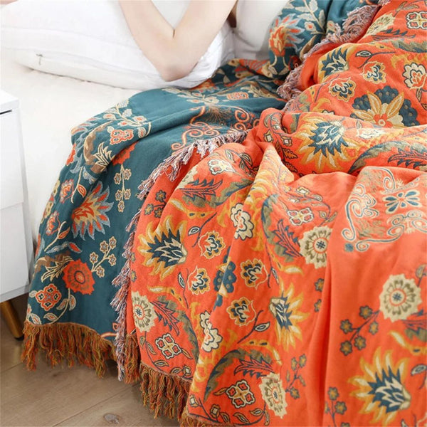 Marigold Reversible Throw Blanket