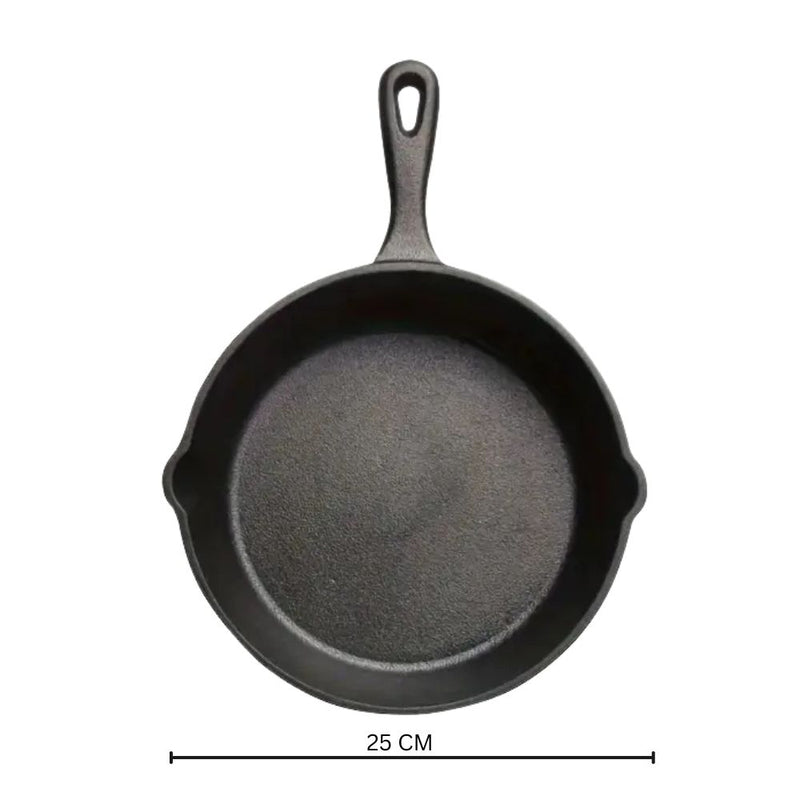 Black Cast Iron Frying Pan