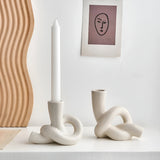 Knot Ceramic Candle Holder