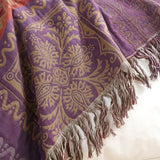 Mandala Tassel Throw Blanket