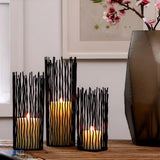 Black Iron Candle Holder Desk