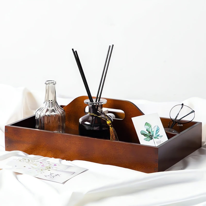 Timeless Vintage Wooden Organiser Tray