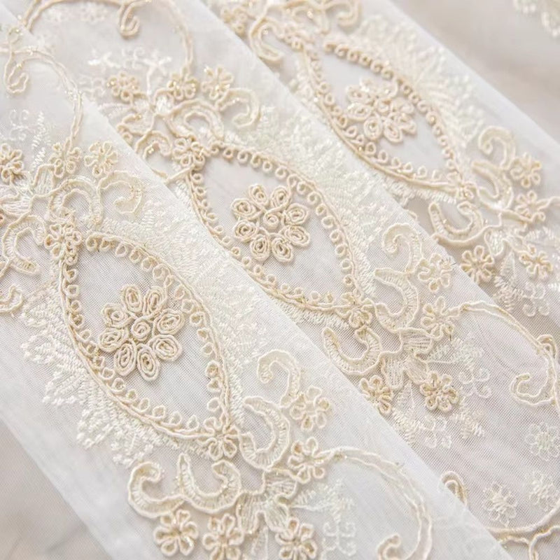 Elyvia Embroidered Classic Sheer Lace Curtain
