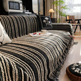 Regal Stripes Chenille Sofa Cover