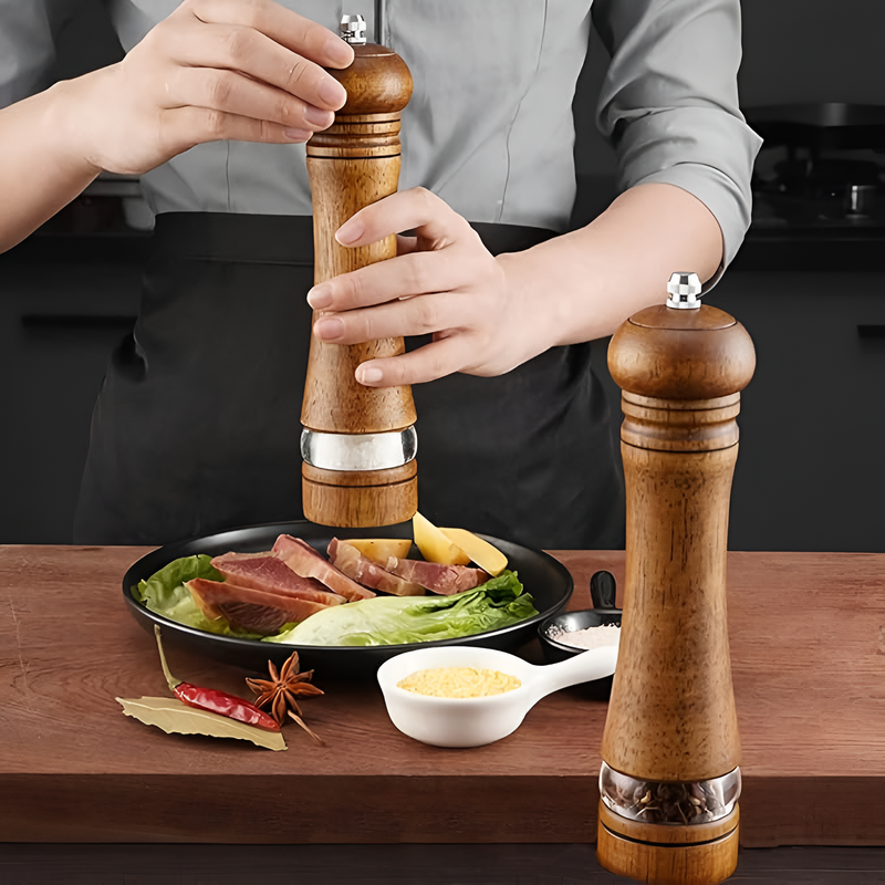 Rustic Oak Seasoning Grinder