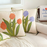 Blooming Tulip Cushion Cover