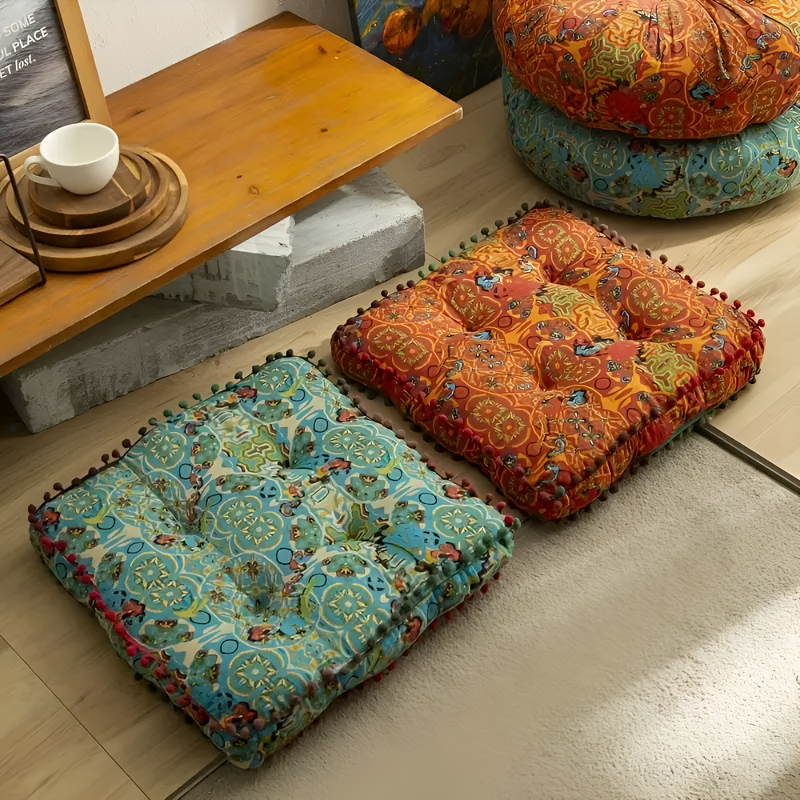 Bohemian Embroidered Floor Cushion