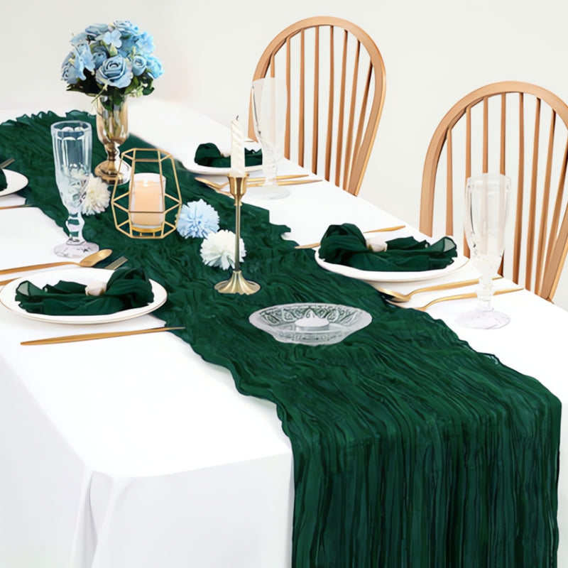 Cheesecloth Flowy Table Runner | 10 Pcs Set