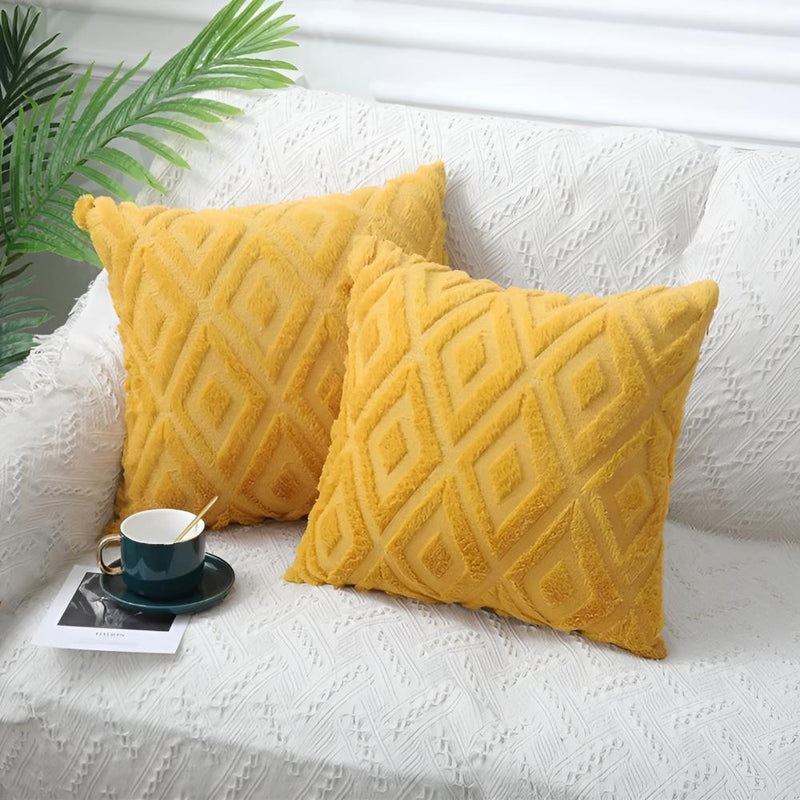 3D Diamond Pattern Cushion Cover