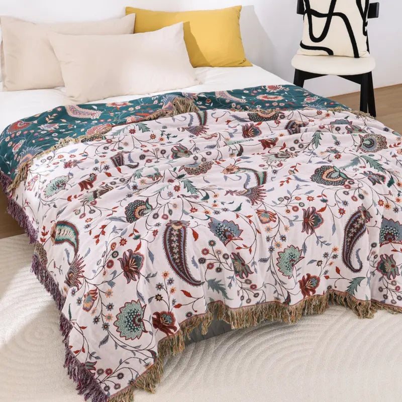 Liora Vintage Reversible Soft Blanket