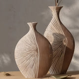 Sierra Grove Wooden Vase