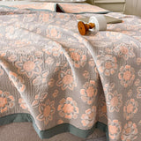 Retro Flower Summer Cotton Gauze Coverlet