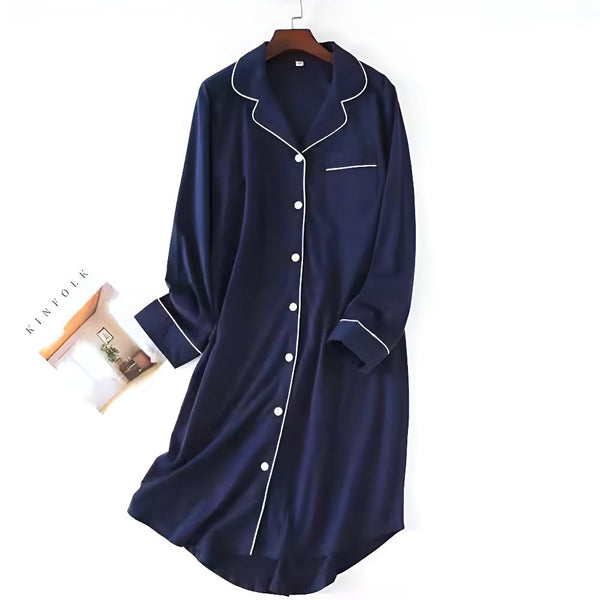 Classic Charm Button-Down Nightgown