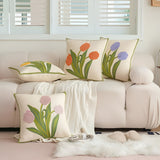 Blooming Tulip Cushion Cover