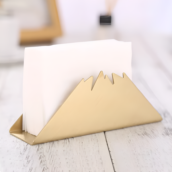 Gold Metallic Napkin Holder