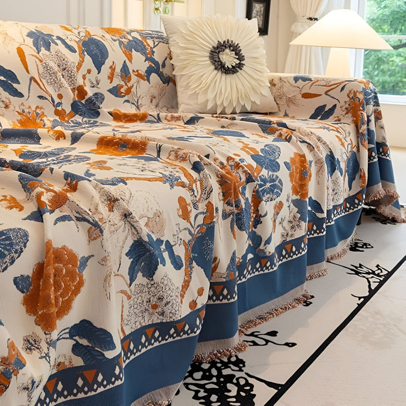 Autumn Vines Jacquard Sofa Cover