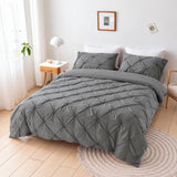 Amore Luxury Pinch Pleat Quilt Cover Set