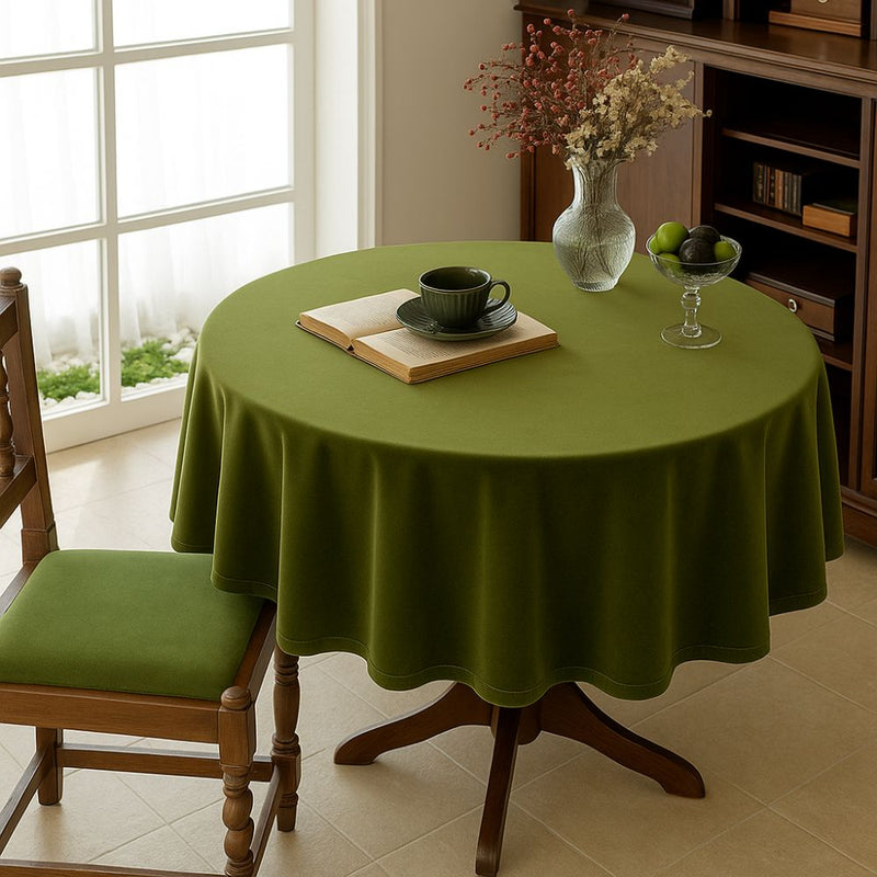 Château Olive Velvet Tablecloth