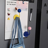 Colourful Magnetic Wooden Ball Hooks Home Storage