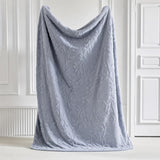 Elegant Leaf Sherpa Blanket