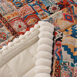 Ethnic Boho Embossed Plush Couch Cover