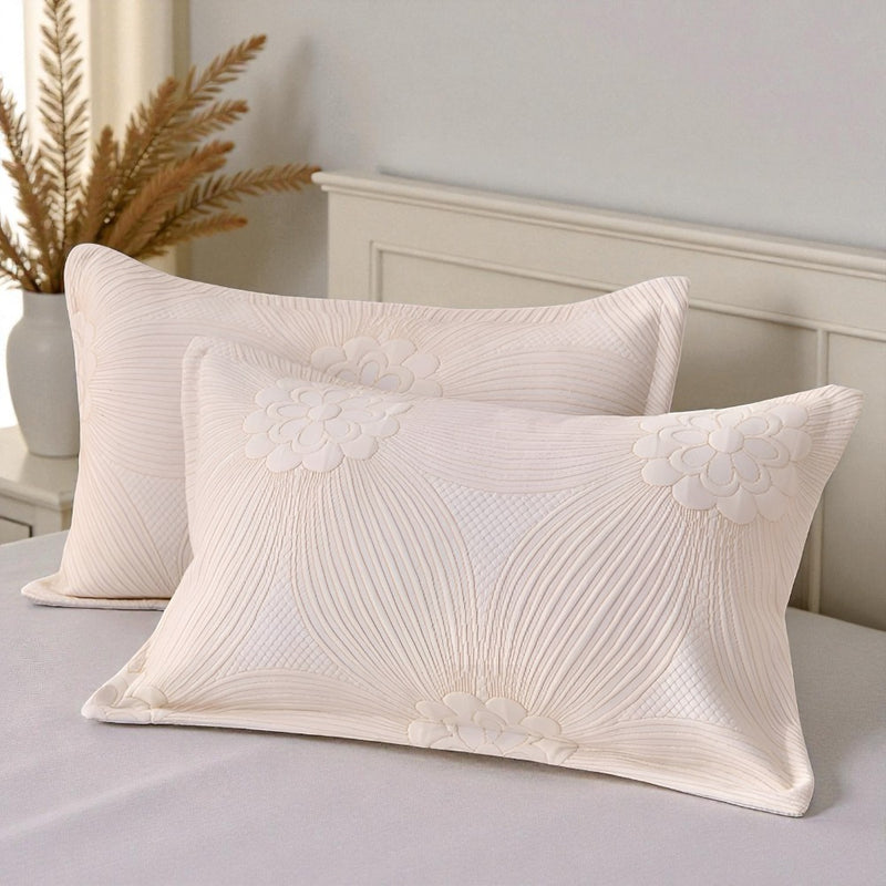 Floral Pattern Cotton Coverlet