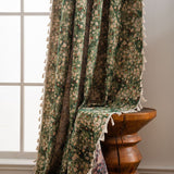 French Vintage Floral Tapestry Curtain