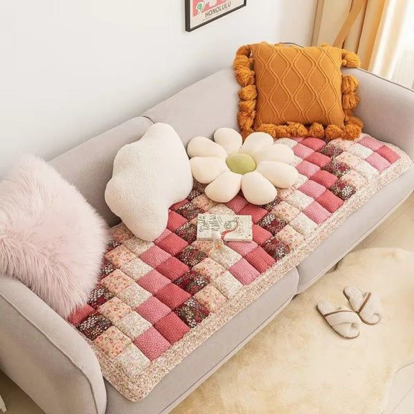 Colourful Retro Pastoral Style Sofa Cover