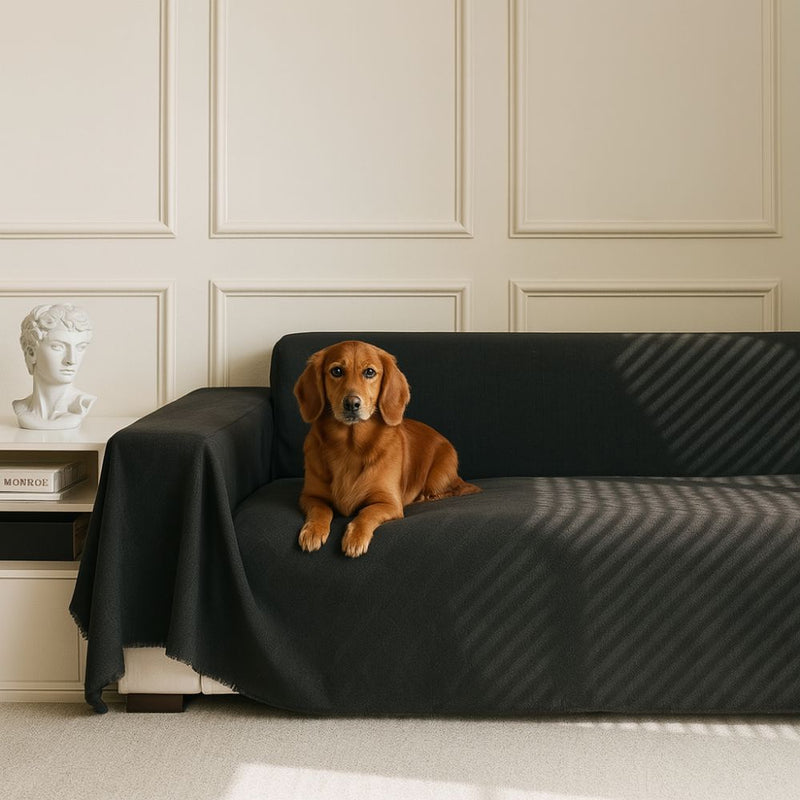 Diamond Grid Chenille Sofa Cover
