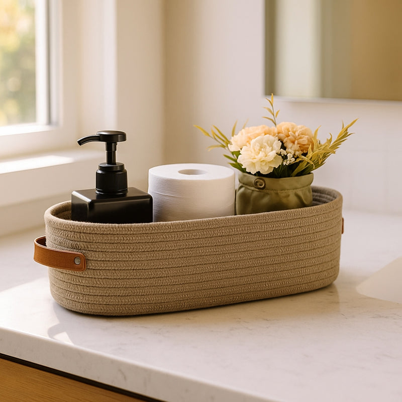 Harper Woven Storage Basket Organiser