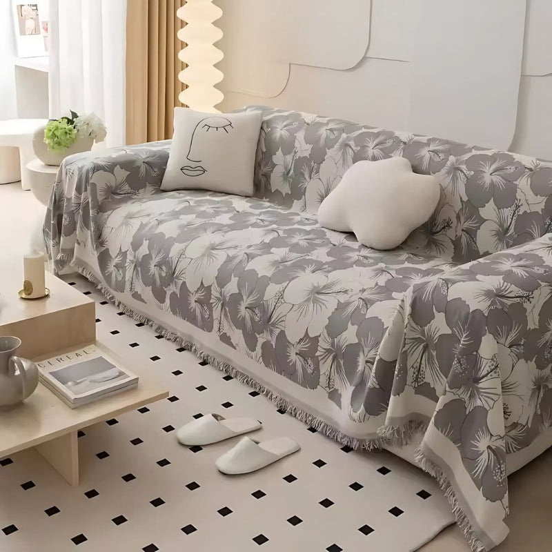 Hibiscus Garden Couch Cover